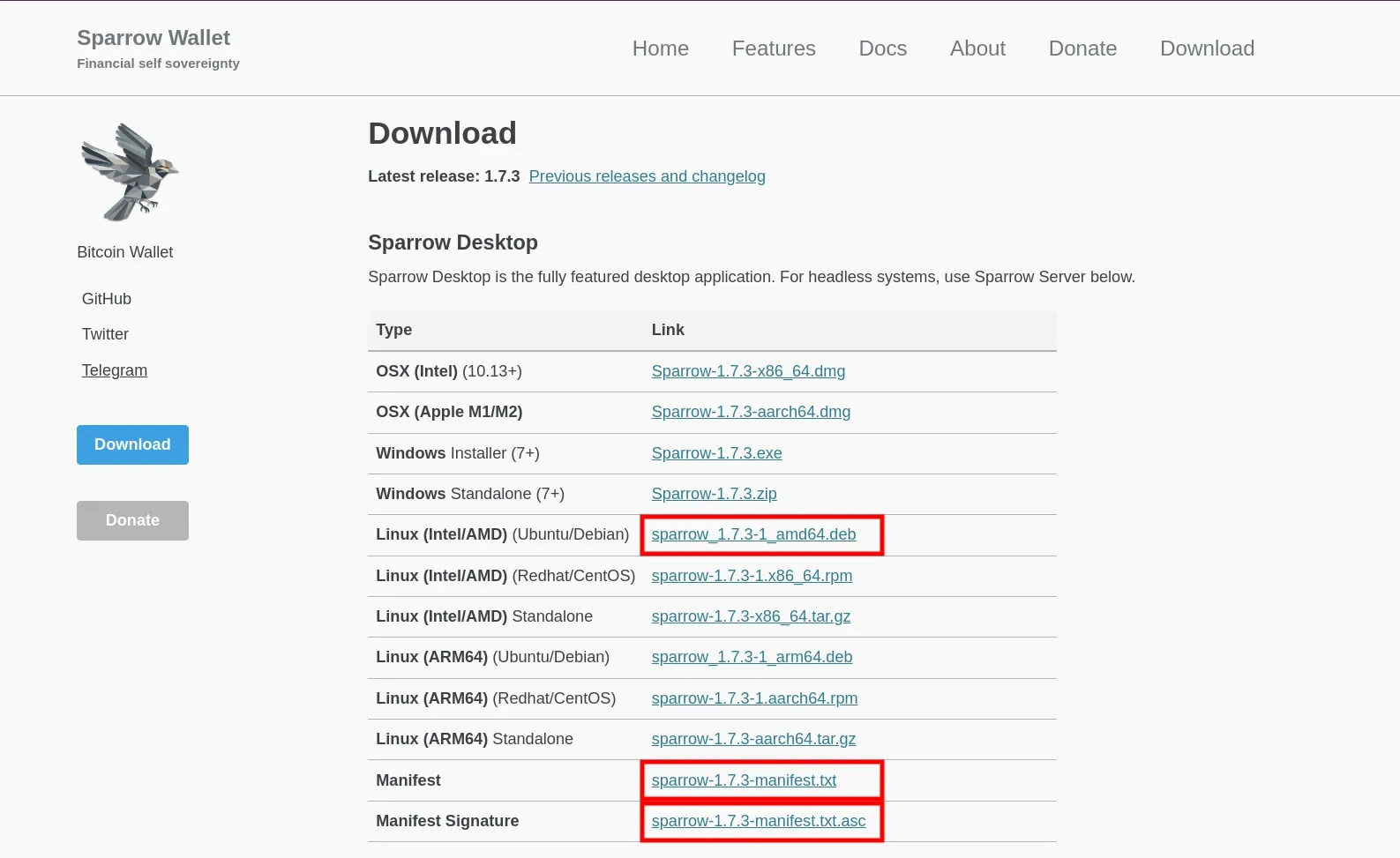 sparrow wallet ubuntu