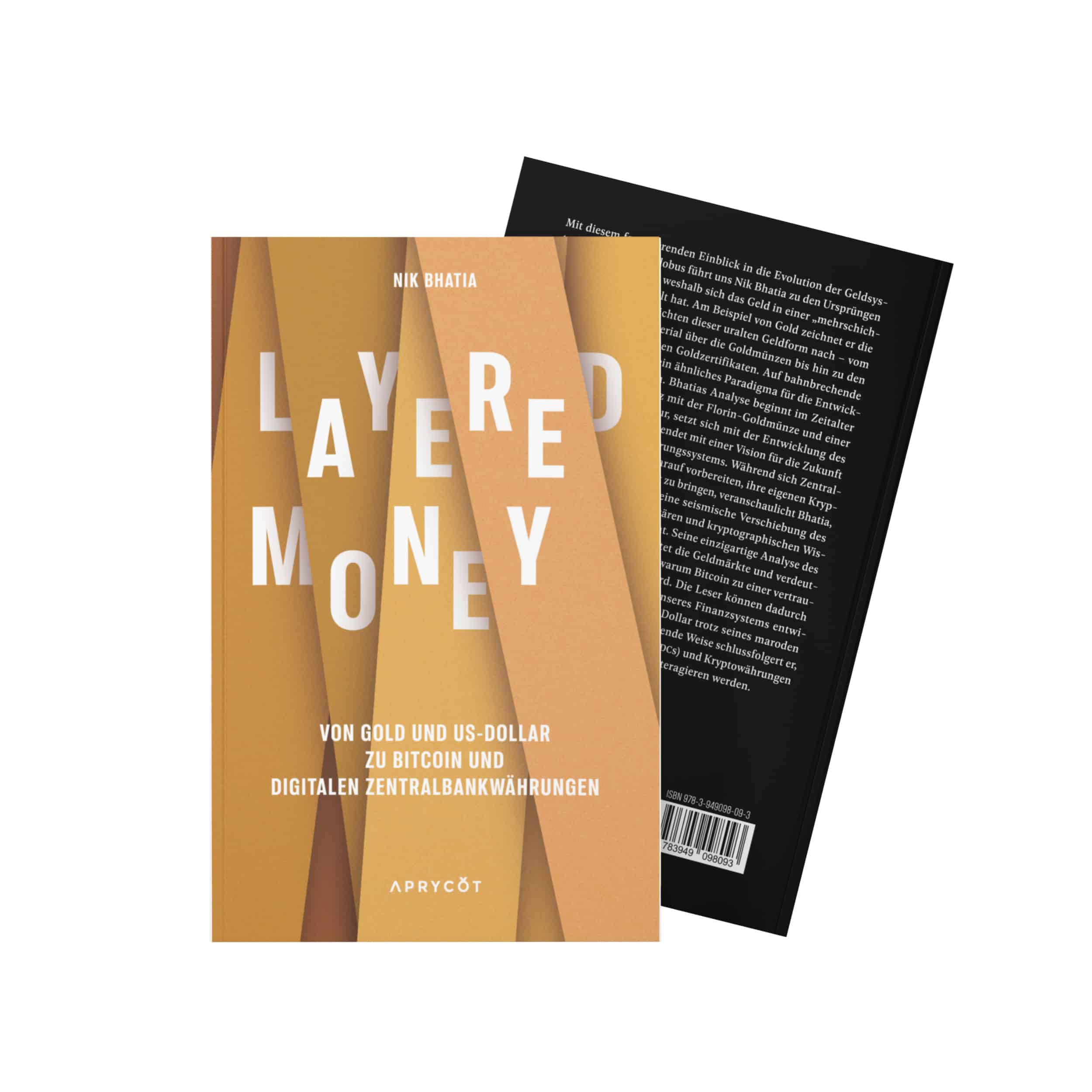 Buchcover „Layered Money" von Nik Bhatia, erschienen bei Aprycot Media